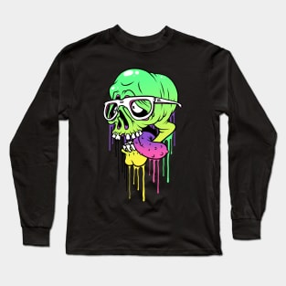 Colored Skull Long Sleeve T-Shirt